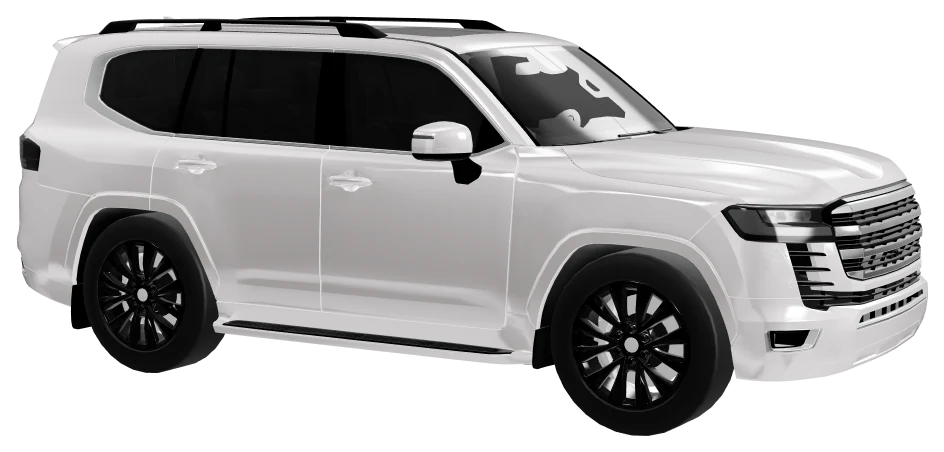 White Toyota Land Cruiser